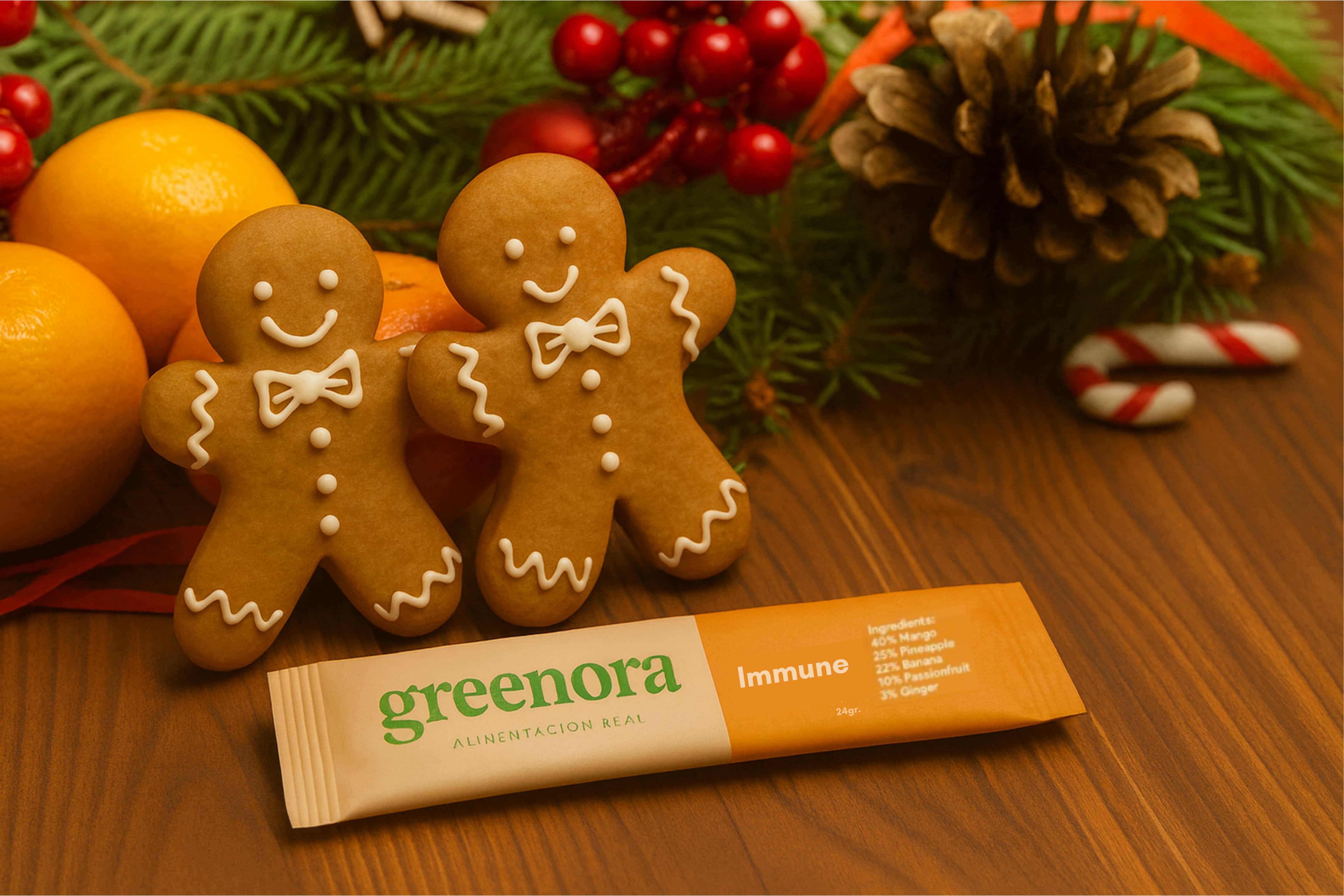 Postres navideños saludables con fruta liofilizada