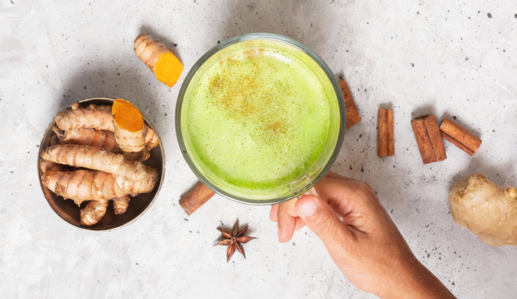 Smoothie caliente de jengibre